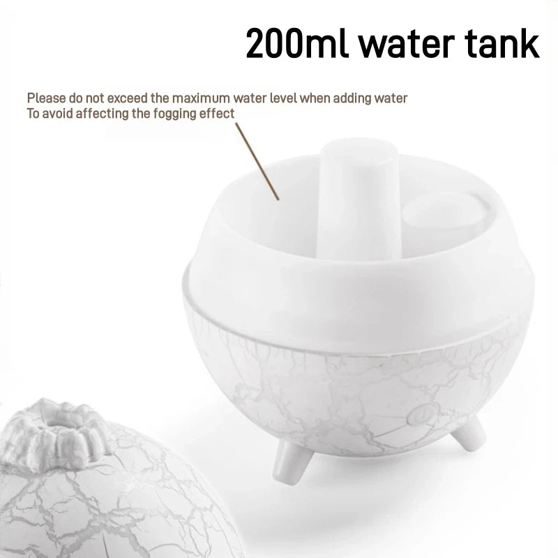 Nueva lámpara de ambiente colorida Planet, humidificador USB, tanque de agua de 200ML, puede agregar aceite esencial, Mini difusor de Aroma para el hogar