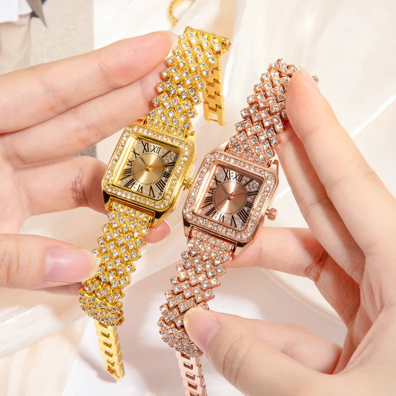 YIKAZE Reloj de Lujo con Diamantes para Mujer