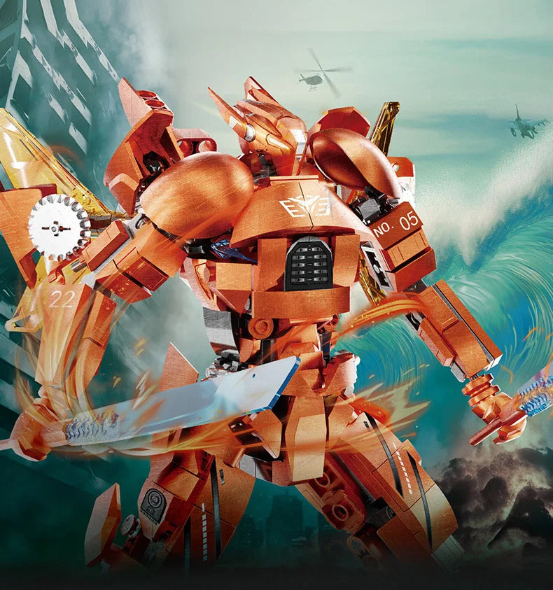 Bloques de construcción para niños, conjunto de juguetes mecha, robot de deformación, modelo mecha, ensamblaje, edificio para niños, juguete para regalo de cumpleaños