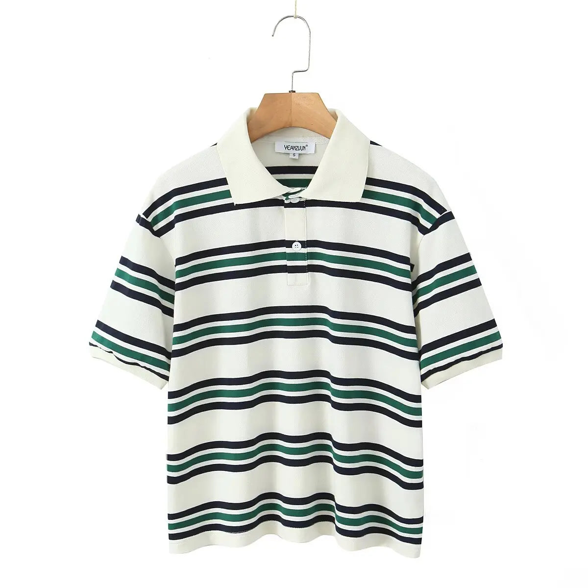 Polo de Verano para Mujer a Rayas, Manga Corta y Larga
