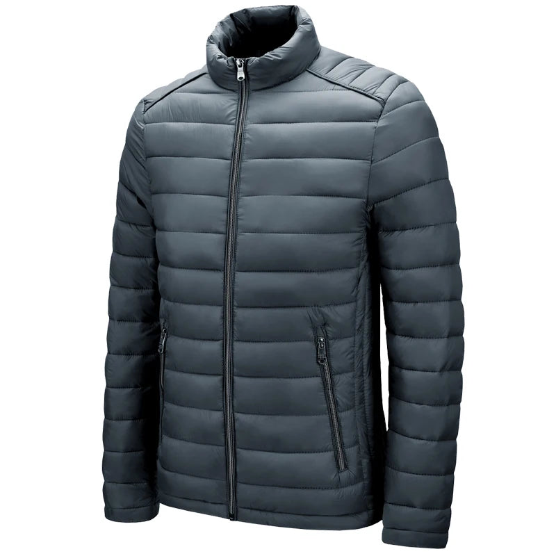 Chaqueta Acolchada con Capucha para Hombre – Abrigo de Invierno