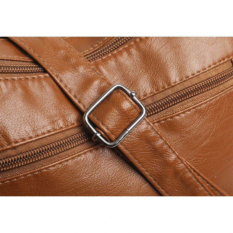 Bolso Bandolera Retro de Cuero Sintético para Mujer