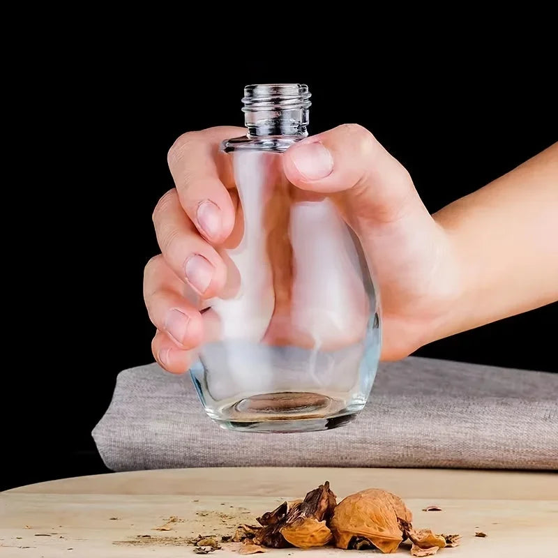 Pulverizador de aceite de oliva para cocinar, pulverizador de aceite de oliva de vidrio de 200 ml, rociador de aceite vegetal con embudo, rociador de aceite, hornear, freír, barbacoa