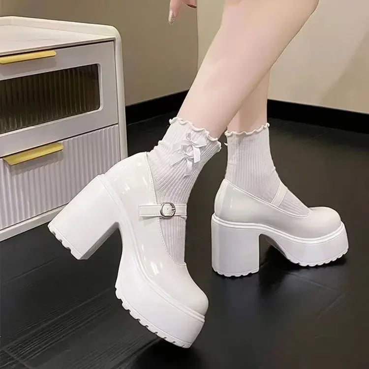 Zapatos Mary Jane de Tacón Alto para Mujer con Correa