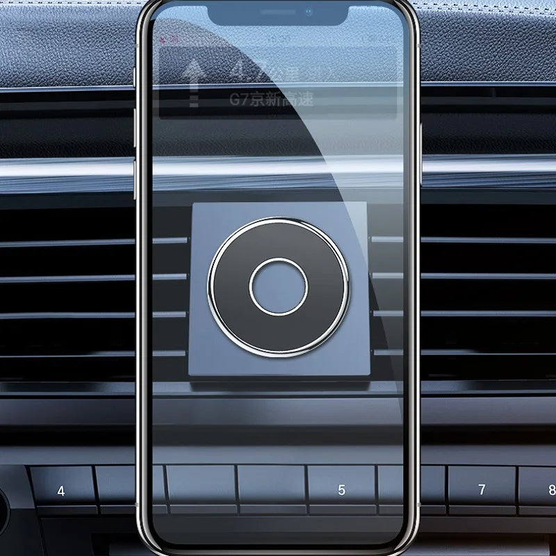 Soporte Magnético para Teléfono de Coche, Soporte Multifuncional de Metal Adhesivo para el Tablero, Soporte de Navegación Manos Libres, Accesorio para Auto
