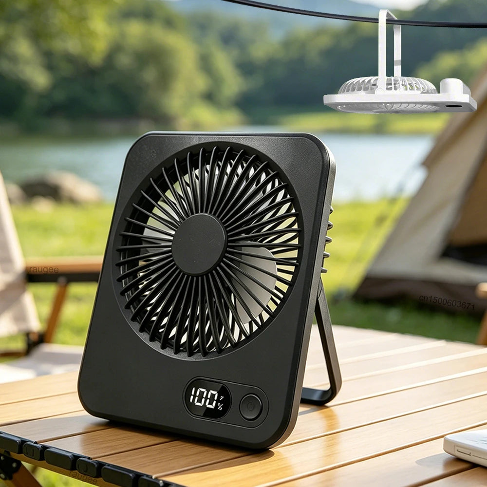 Mini Ventilador Portátil Plegable USB para Acampar