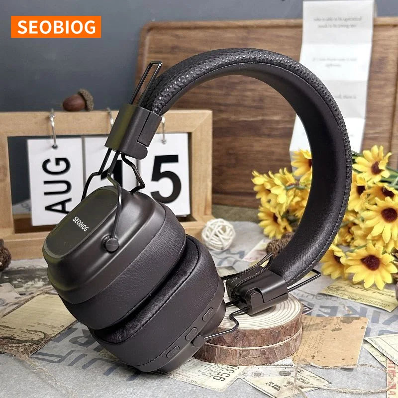 SEOBIOG Auriculares Bluetooth 5.3 Conexión Estable PC