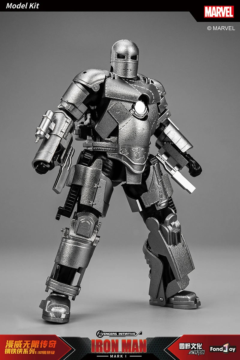 Caliente Fondjoy Marvel IronMan MK3 ensamblar juguetes Iron Man modelo 15cm Material ABS 1/12 escala figuras de acción juguetes niño regalos de cumpleaños