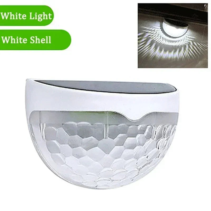 Luz Solar para valla, lámparas de pared impermeables para exteriores, luz de energía para jardín, decoración LED para jardín, paso, Patio, escaleras, 1-24 Uds.