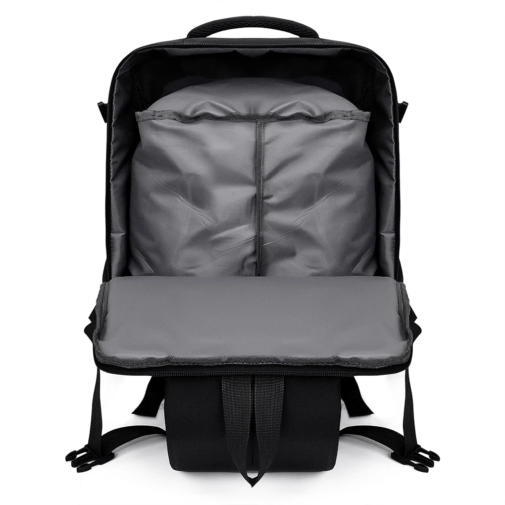 Mochila de Viaje Aprobada por Aerolíneas, Económica, de Color Sólido, para el Tiempo Libre, de Gran Capacidad, para Viajes Diarios, para Computadora
