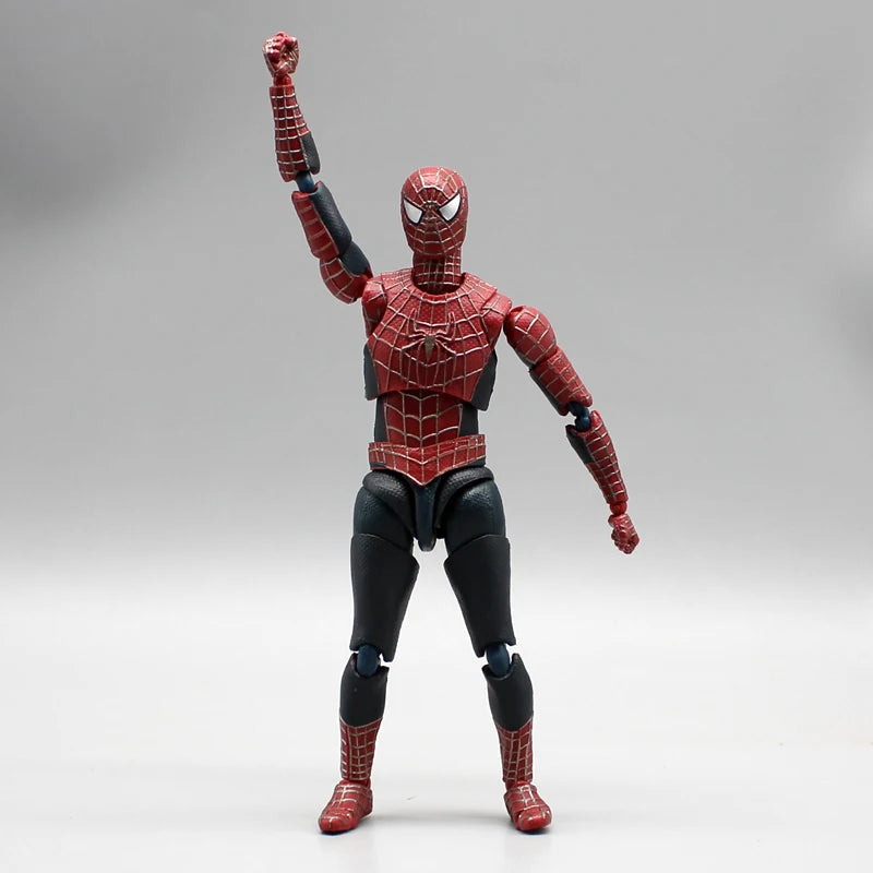 Figura de Acción de Spiderman de 14 cm de Hot Toys - Versión Peter Tobey Maguire Anime Shf, Modelo Articulado, Muñeco Coleccionable, Regalo