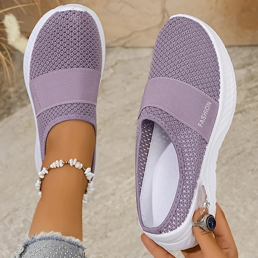 Zapatillas sin Cordones para Mujer - Tela Transpirable, Suela Ligera