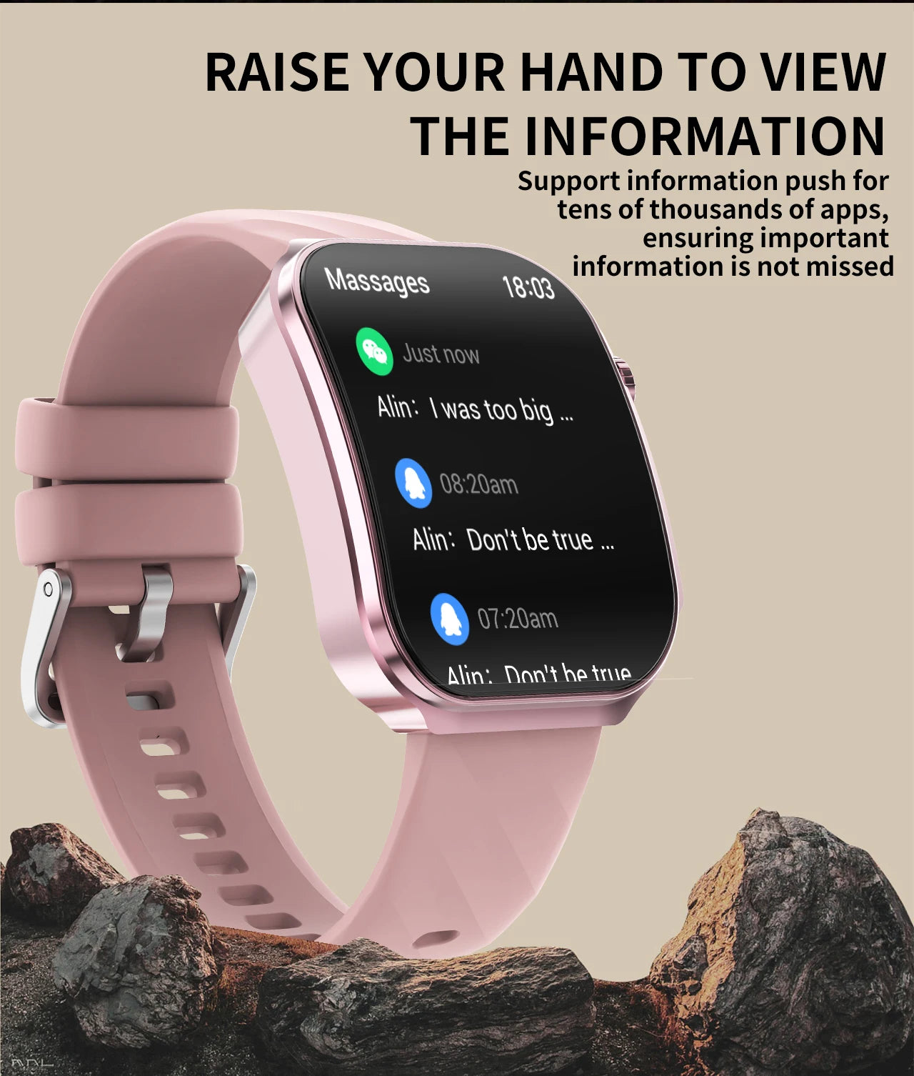 Reloj Inteligente Pantalla 2.2 Pulgadas Bluetooth