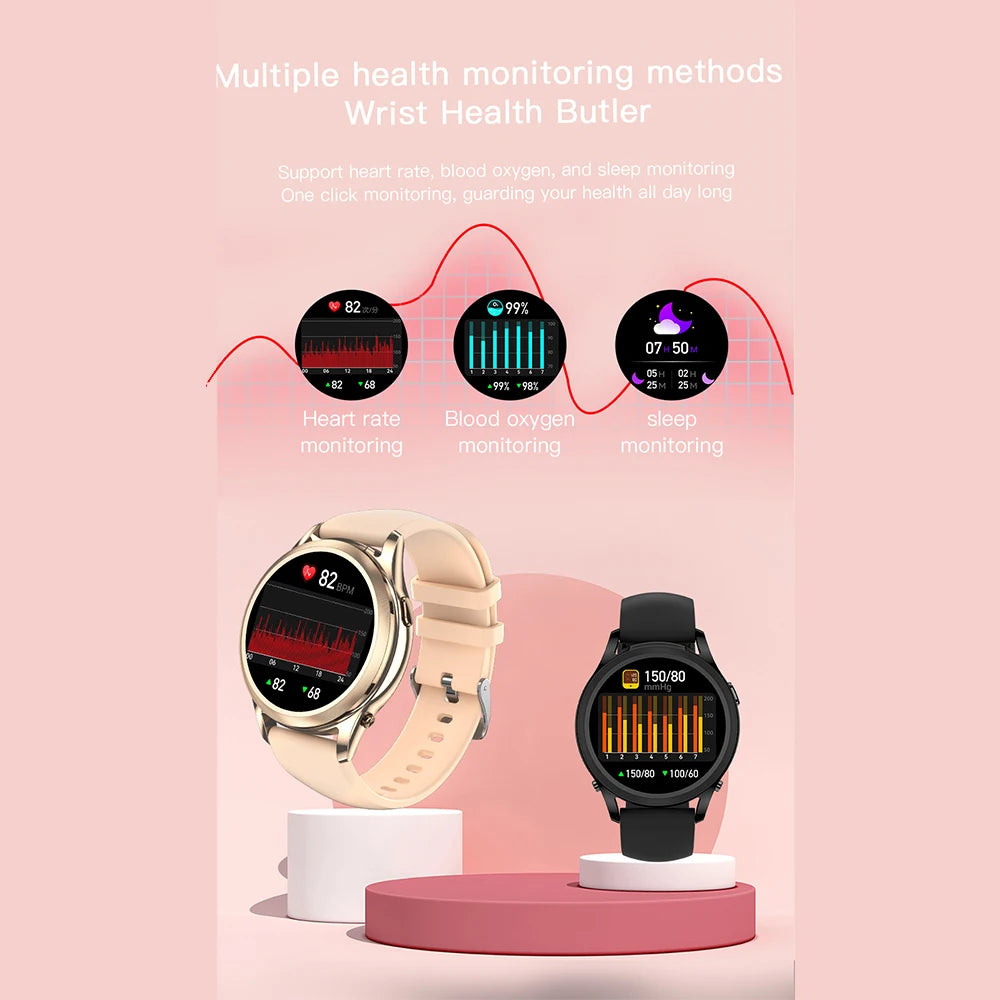 Nuevo Reloj Inteligente 2 en 1 con Auriculares Bluetooth TWS de 1.27 Pulgadas para Mujer, con Monitoreo de Salud, Llamadas BT, Resistente al Agua IP67, 2026