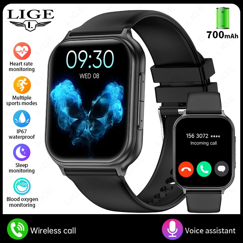 Smartwatch 2026 con pantalla AMOLED 1,83", batería 700 mAh y llamadas Bluetooth