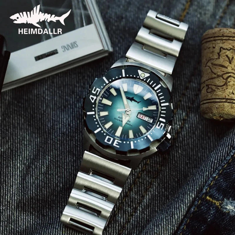 Reloj de Buceo Mecánico HEIMDALLR V2 Monster, Cristal Zafiro, NH36A, 20 Bar
