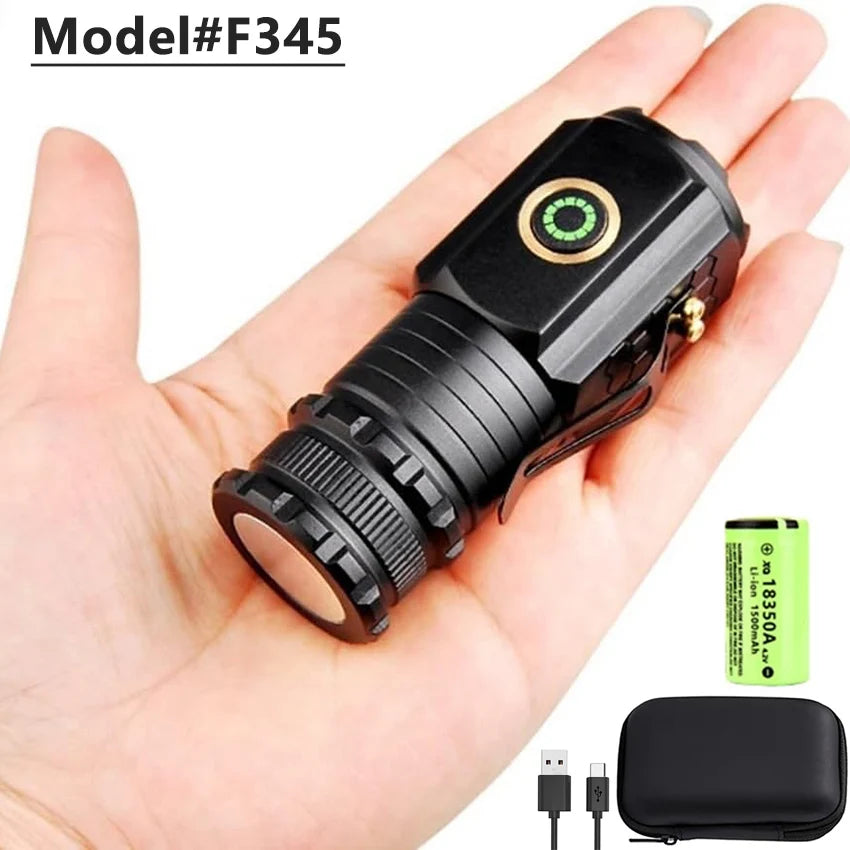 Mini Linterna LED Llavero EDC Táctica para Camping
