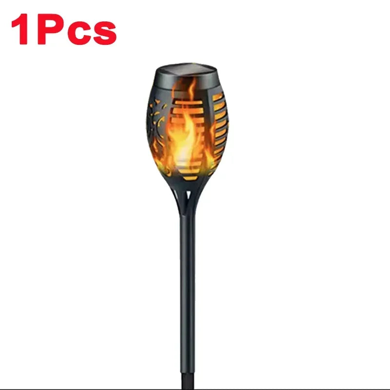 Luces Solares Antorcha Llama para Jardín Impermeable