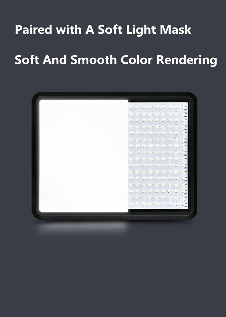 Panel de luz LED para fotografía y vídeo, Kit de lámpara de estudio fotográfico con brillo ajustable de 8/12 pulgadas, para transmisión en vivo de YouTube