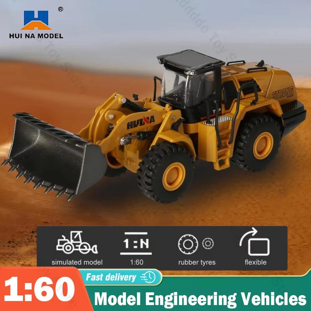 Vehículos de Construcción HUINA 1:60 Diecast Metal Juguete