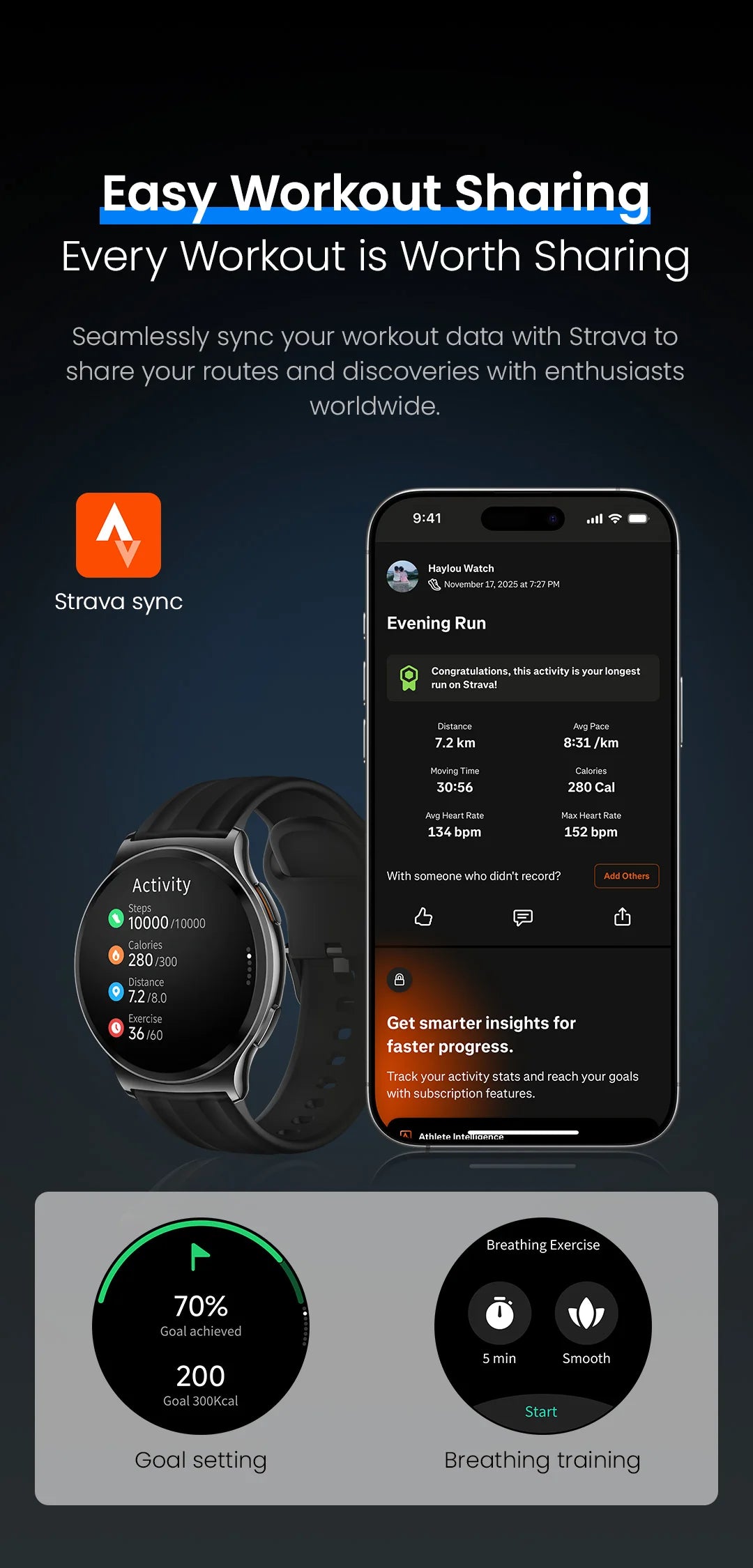 Reloj Inteligente Solar Lite 2 con AMOLED, Modos Deportivos y Llamadas