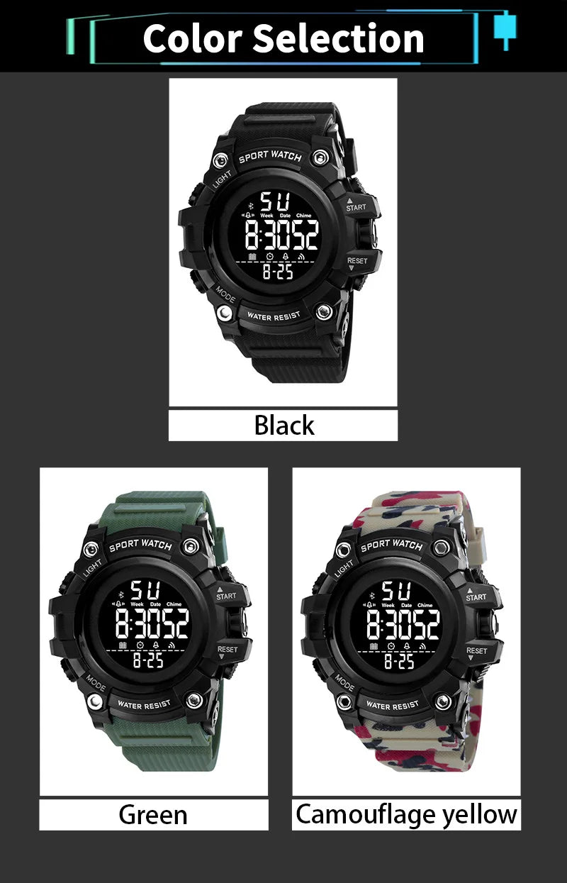 Reloj Deportivo Digital YIKAZE Militar Multifunción
