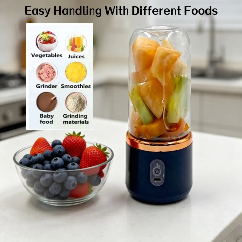 Mini Licuadora Portátil USB Recargable 400ml