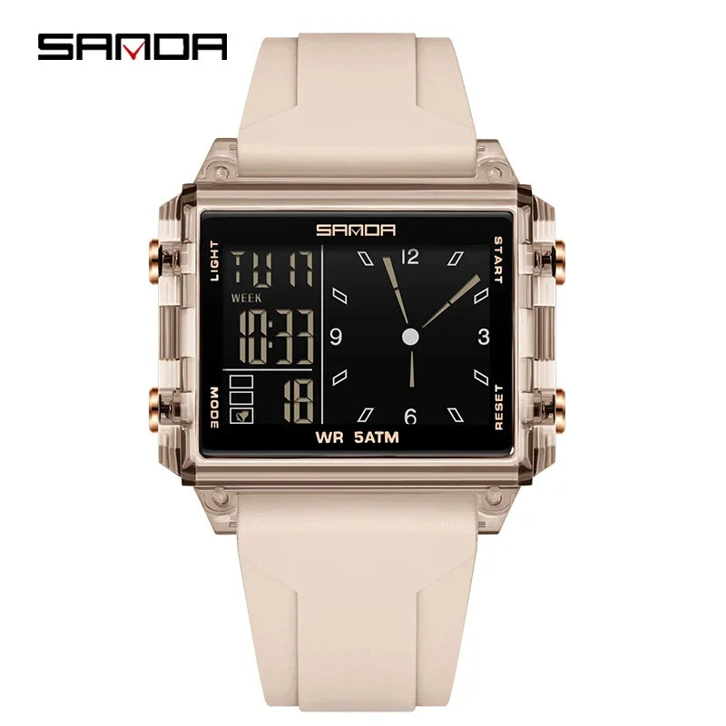 Reloj Digital SANDA Deportivo para Hombre Multifunción Luminoso