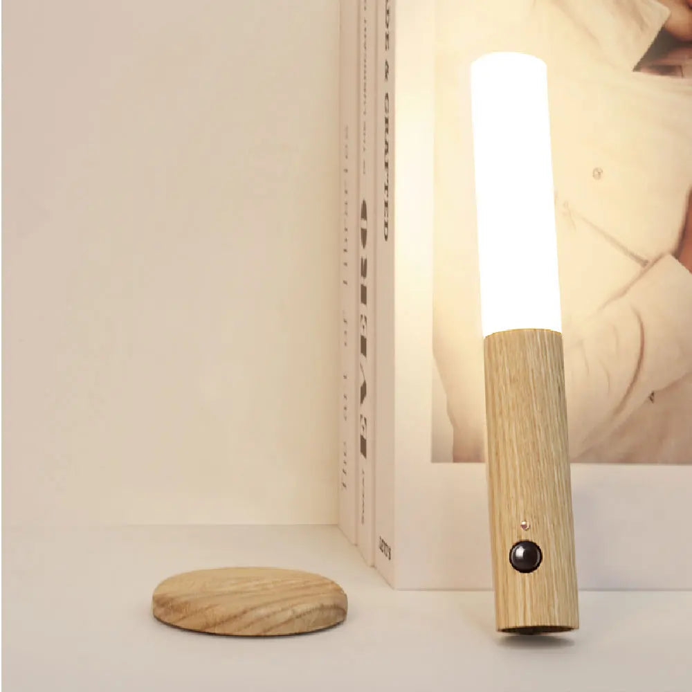 Luz LED nocturna USB, lámpara de pared magnética, armario de cocina, luz para el hogar, escalera, dormitorio, mesa, lámpara de movimiento, iluminación de noche