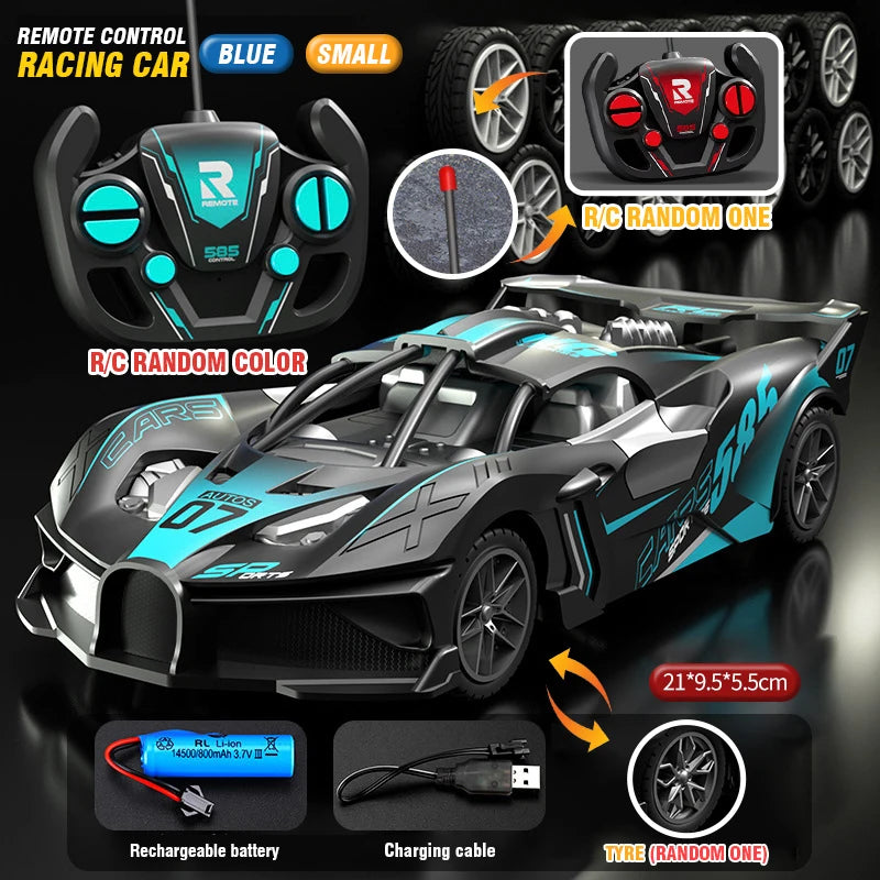 Auto RC Deportivo de Alta Velocidad con Control Remoto para Niños