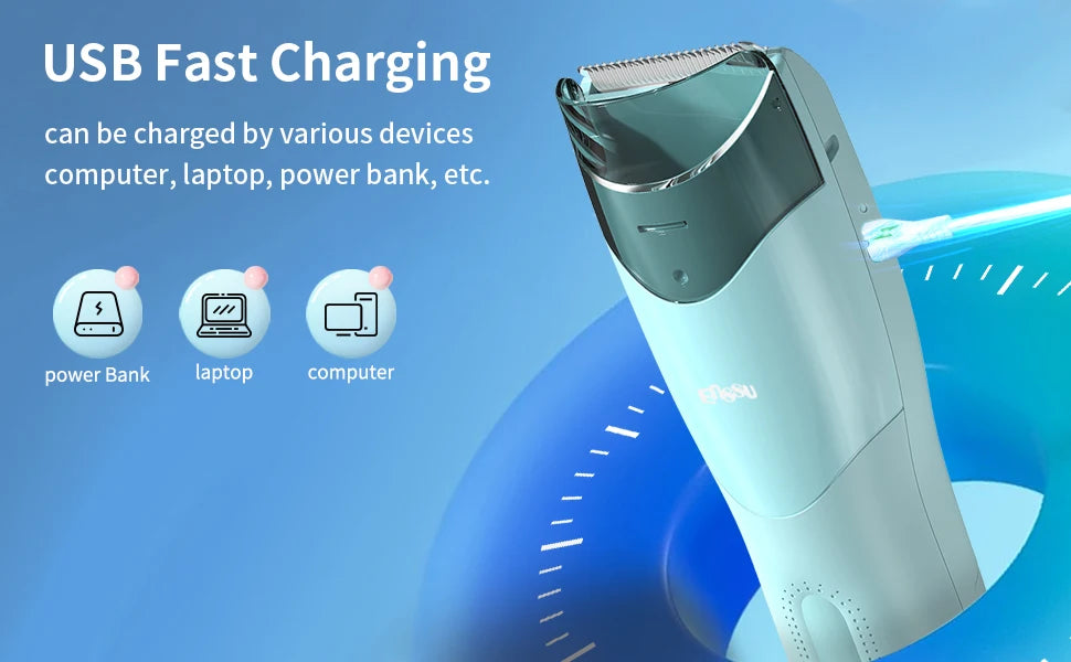 Cortapelos al vacío para niños y niños pequeños, recortador de pelo profesional, Kit de corte de pelo eléctrico, Máquina para cortar cabello recargable