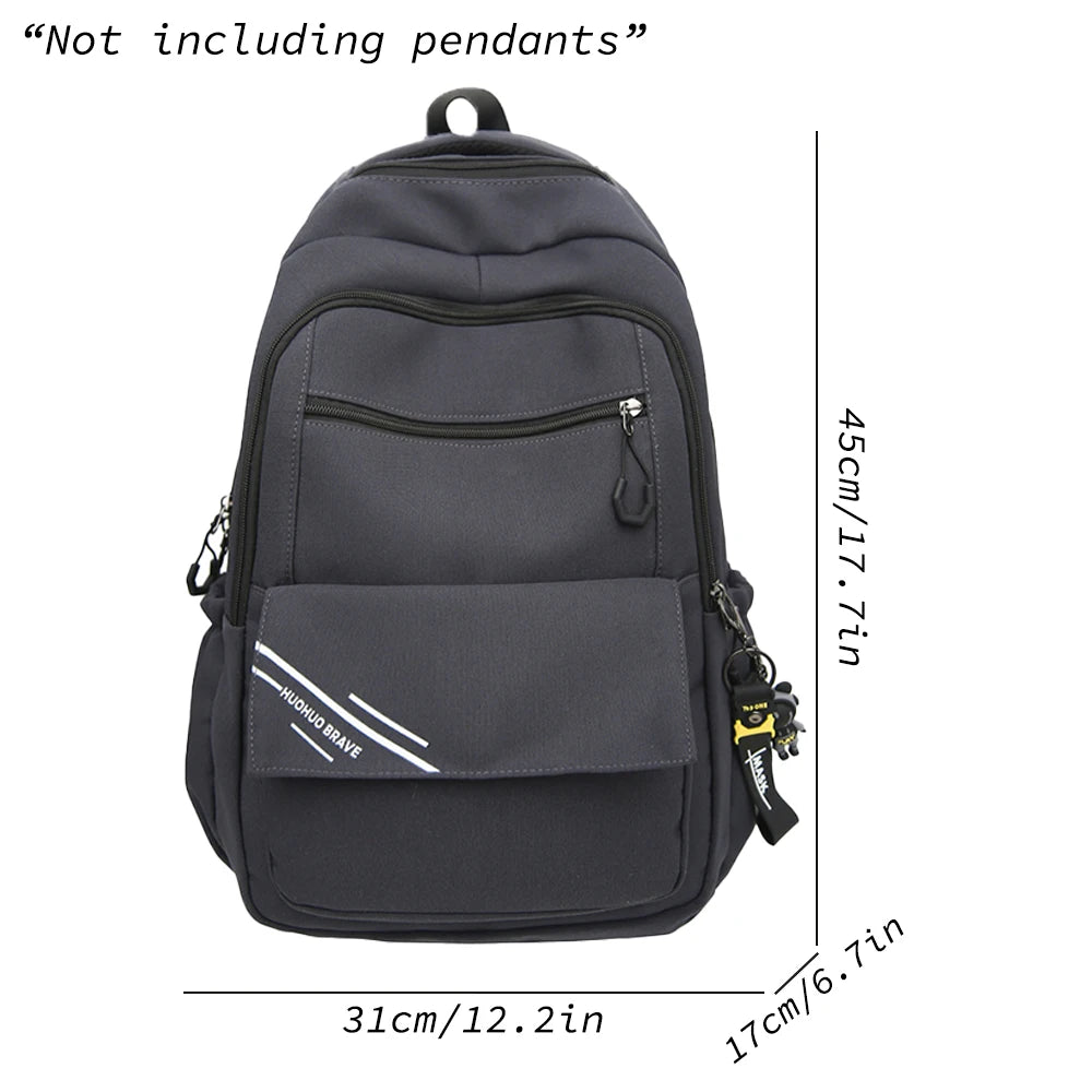 Mochila de Nailon Gran Capacidad con Bolsillo Oculto para Escuela y Viajes