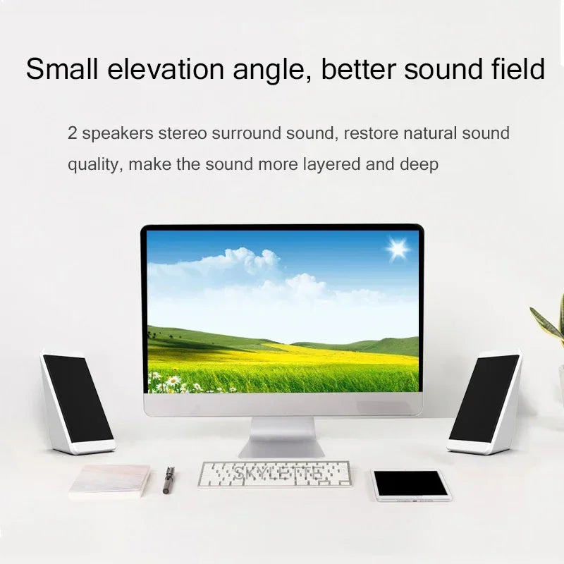 Altavoz De ordenador, caja De sonido para PC, música para ordenador portátil, Caixa De Som, sistema De Audio estéreo USB portátil, deflector acústico, Baffe alto