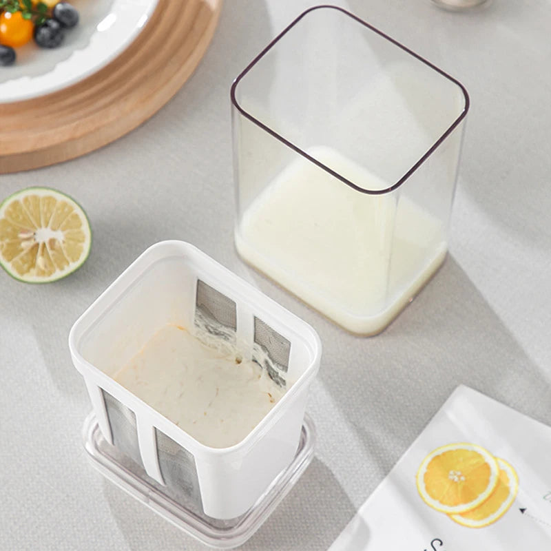 Filtro de yogur colador de alimentos máquina de yogur griego pantalla de filtro extracción en frío herramientas de separación de suero separador de humedad de queso