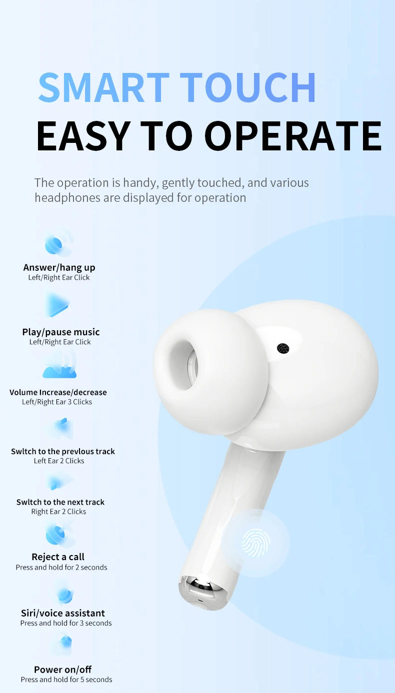 Auriculares Bluetooth TWS HiFi con Micrófono y Estuche de Carga