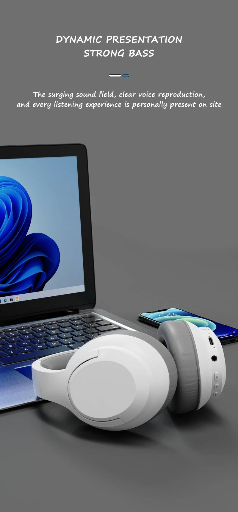 LDON Auriculares Intrauditivos Bluetooth 5.3 HD