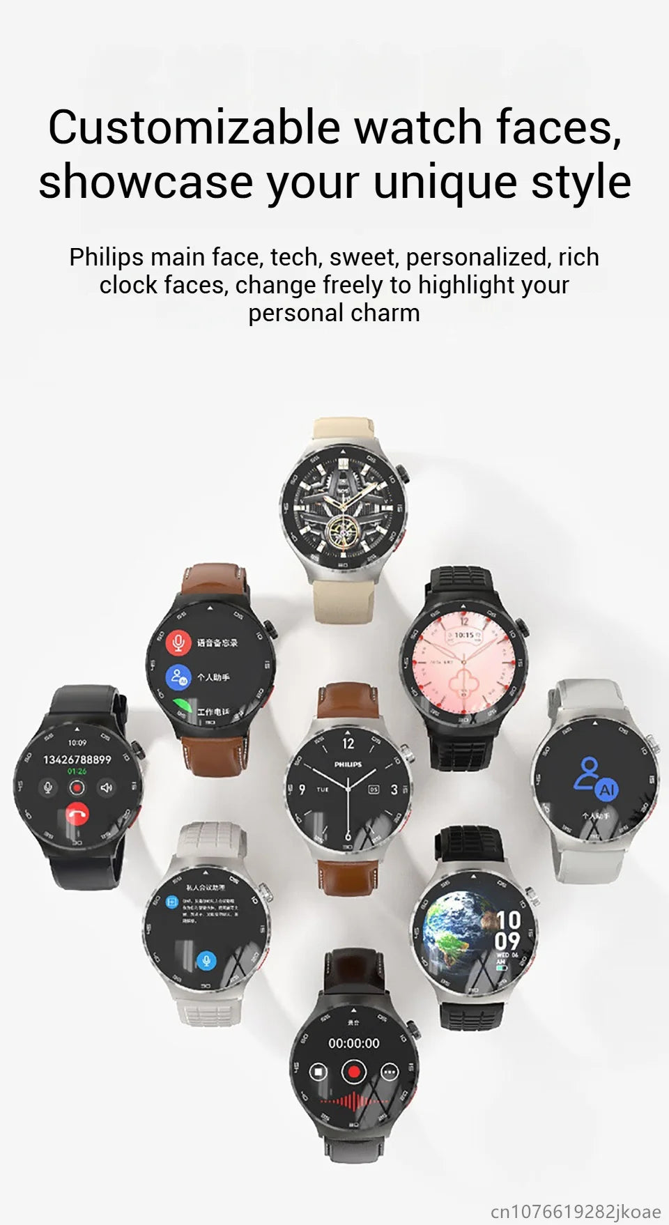 Reloj Inteligente Philips IA Grabación y Traducción