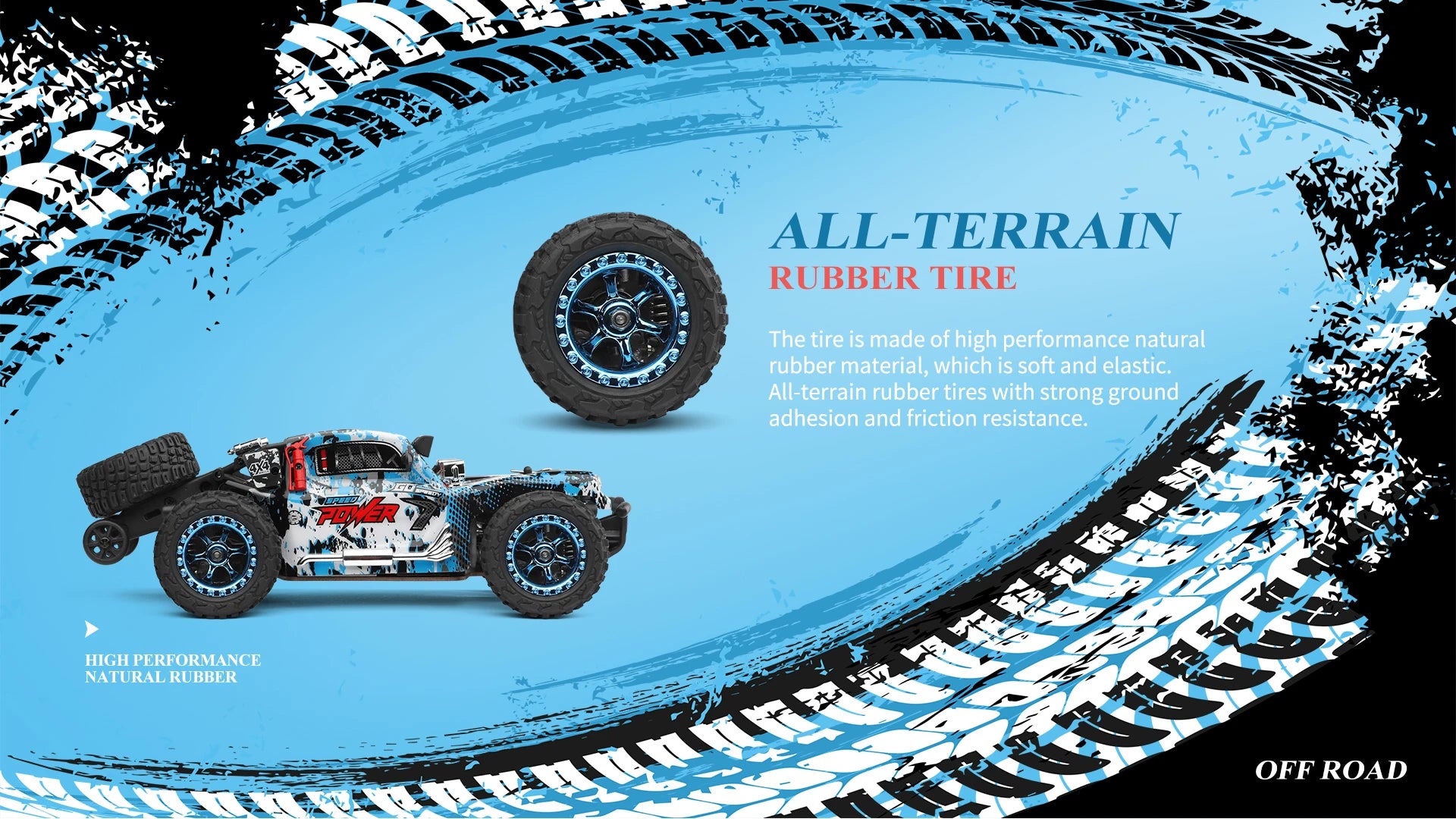 Coche RC 1/28, 4WD, 30 Km/H con Luces LED y Chasis de Metal