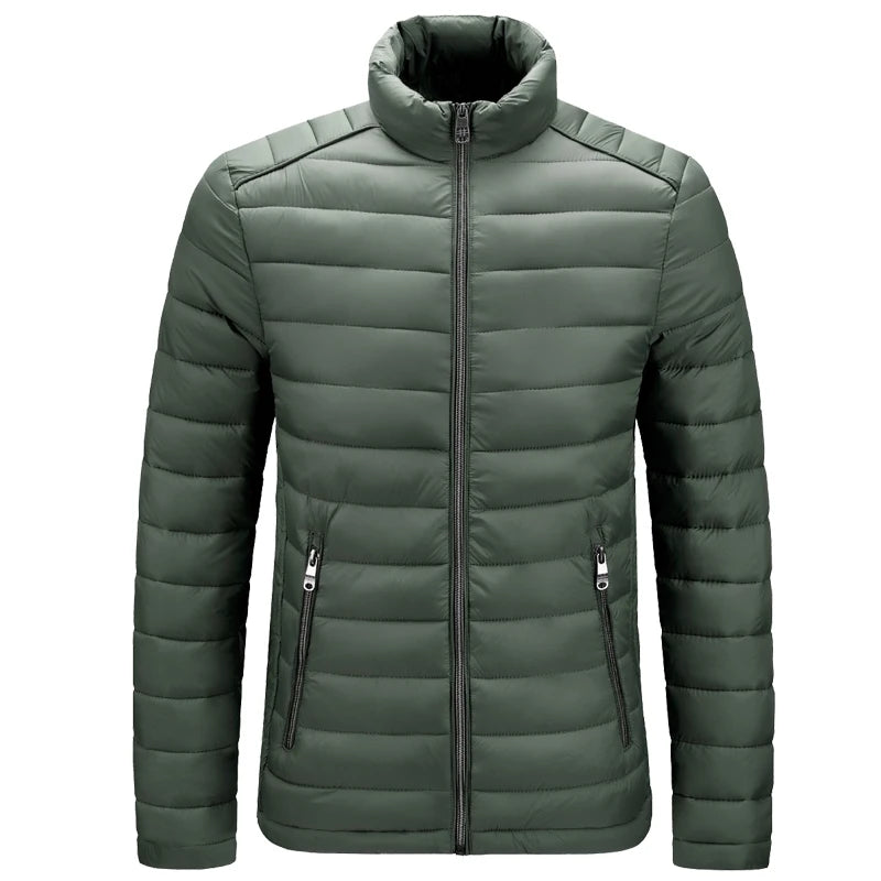 Chaqueta Acolchada con Capucha para Hombre – Abrigo de Invierno