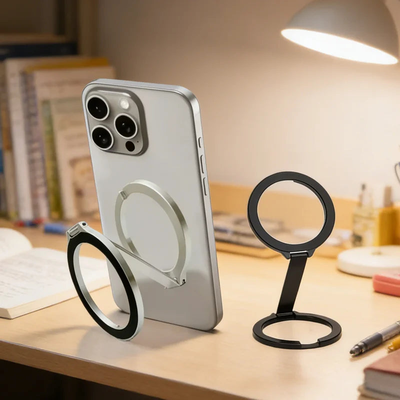 Soporte Magnético Universal Plegable de Doble Cara para Teléfono, Compatible con Magsafe, para Gimnasio, Caminadora, Coche, Soporte Plegable para Smartphone