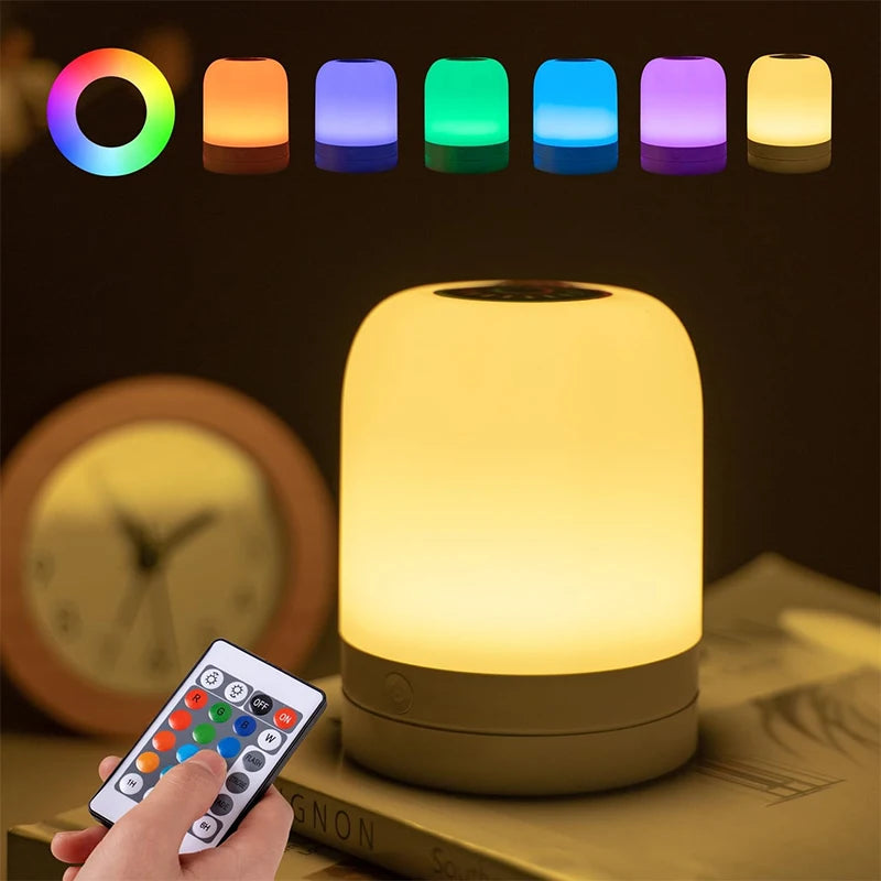 Lámpara Táctil RGB de 16 Colores para Dormitorio