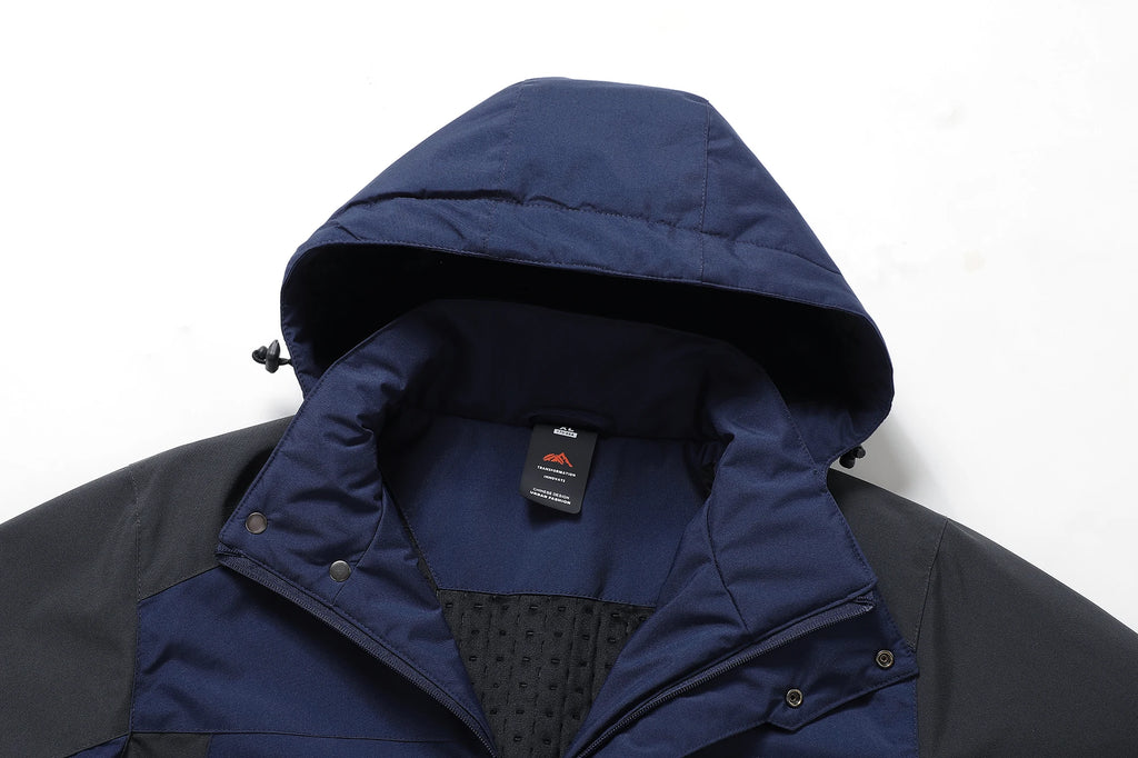 Parka Militar con Capucha y Forro Cálido para Hombre, Invierno