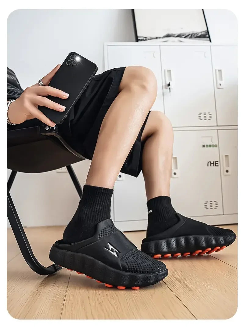 Mocasines casuales para hombre de tela transpirable y suela antideslizante