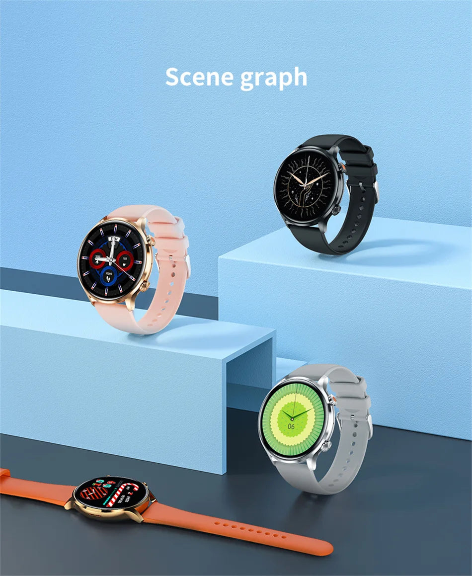 Reloj Inteligente 2026 para Mujer, Pantalla AMOLED HD, Siempre Encendida, Llamadas Bluetooth, Resistente al Agua IP68, GPS, Reloj Inteligente para Hombre, Compatible con Android e iOS