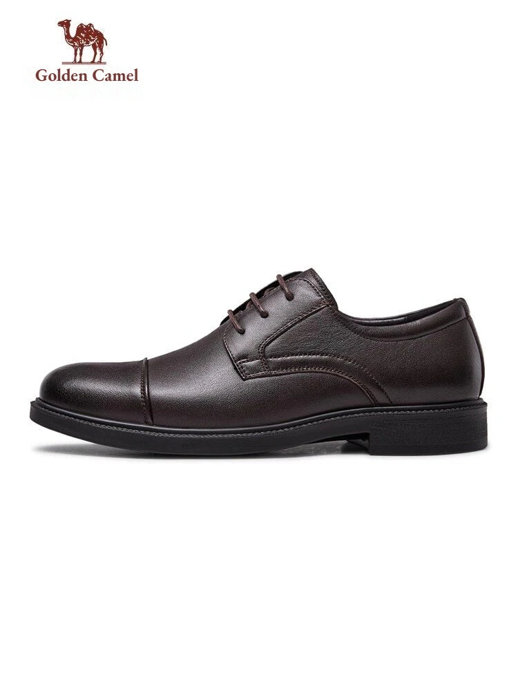 Golden Camel Zapatos informales para hombre, cómodos, antideslizantes, de cuero, con suela suave, zapatos planos para caminar, zapatos de vestir ligeros