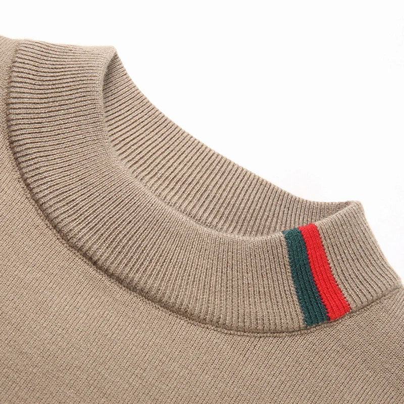 Suéter Jacquard de Cuello Redondo para Hombre