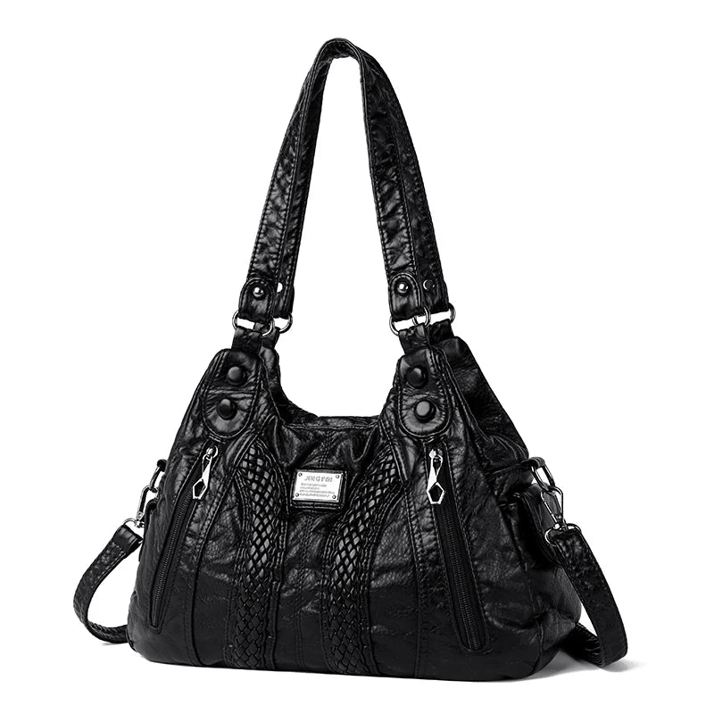 Bolso Cruzado Retro para Mujer de Cuero Sintético