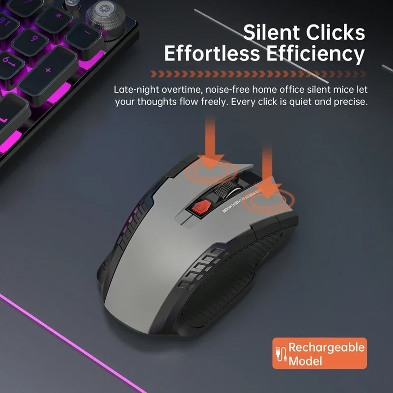 Ratón Inalámbrico Lenovo Modo Dual Bluetooth 2.4GHz Recargable