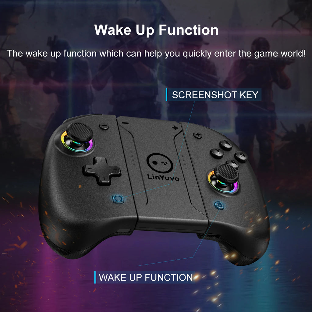 Control Inalámbrico Bluetooth para Nintendo Switch, OLED y Lite, Gamepad, Accesorios de Juego, Mando