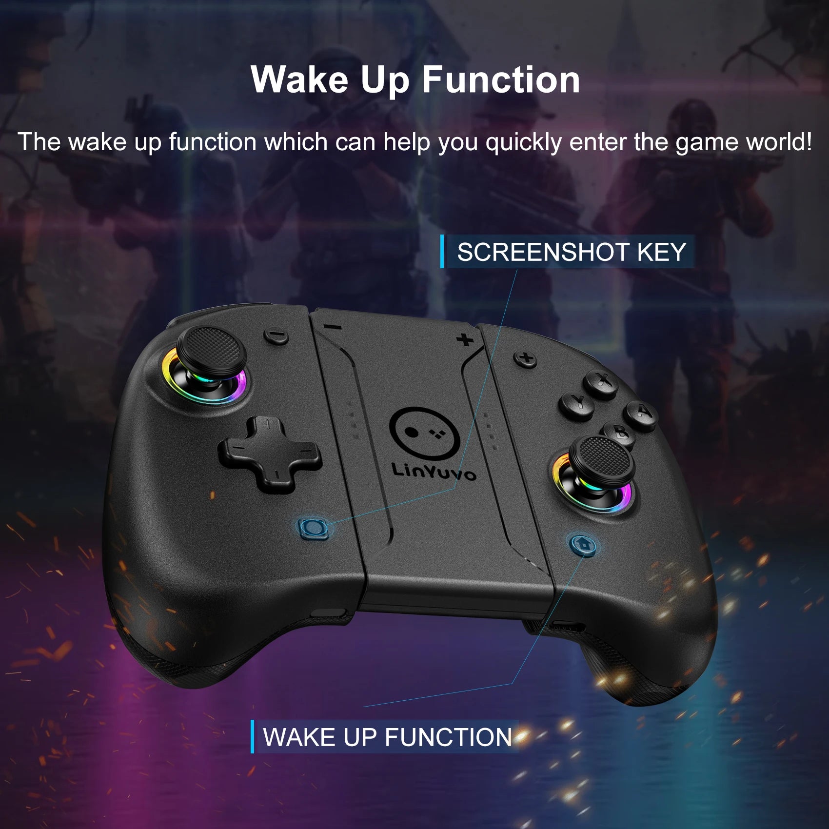Control Inalámbrico Bluetooth para Nintendo Switch, OLED y Lite, Gamepad, Accesorios de Juego, Mando